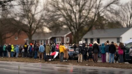 Hundreds of Vermont community members gathered outside a South Burlington neighborhood the morning after ICE's wrong house raid to protest against the detentions.