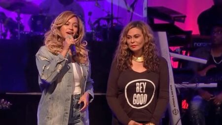 Beyonce and Tina Knowles