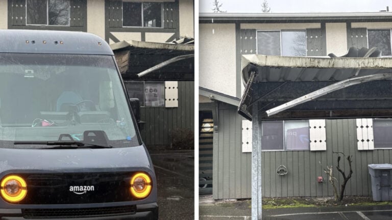 Washington Amazon Driver Fired for Allegedly Doing 'Thousand Dollars Worth of Damage' to Carport