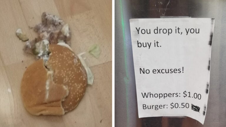 Michigan Burger King Manager 'Illegally' Punishes Employees for Dropping Food