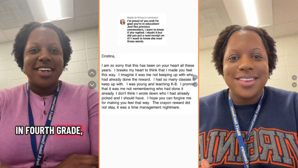 Washington, DC Teacher Emails Former Art Teacher Over Alleged Classroom Experience: ‘A Story I Will Never Forget’ Washington, DC Teacher Confronts Former Instructor Over Alleged Racism ‘She Remembers You.’