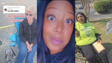 Alabama Woman Confronts Pro Life Supporters