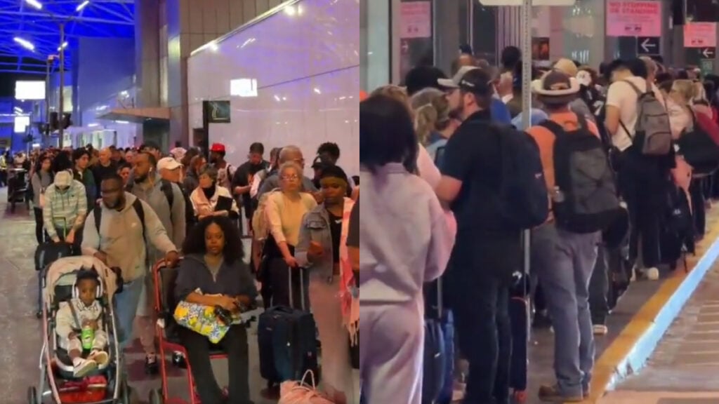 Chaos Erupts as TSA Line Wraps Entire Georgia Airport: ‘Who is Responsible for This? Republicans or Democrats? TSa line airport