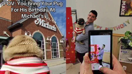 Pennsylvania Man Throws a Birthday Party at Michael's For His Adorable Pug, 'OMG they're so nice'