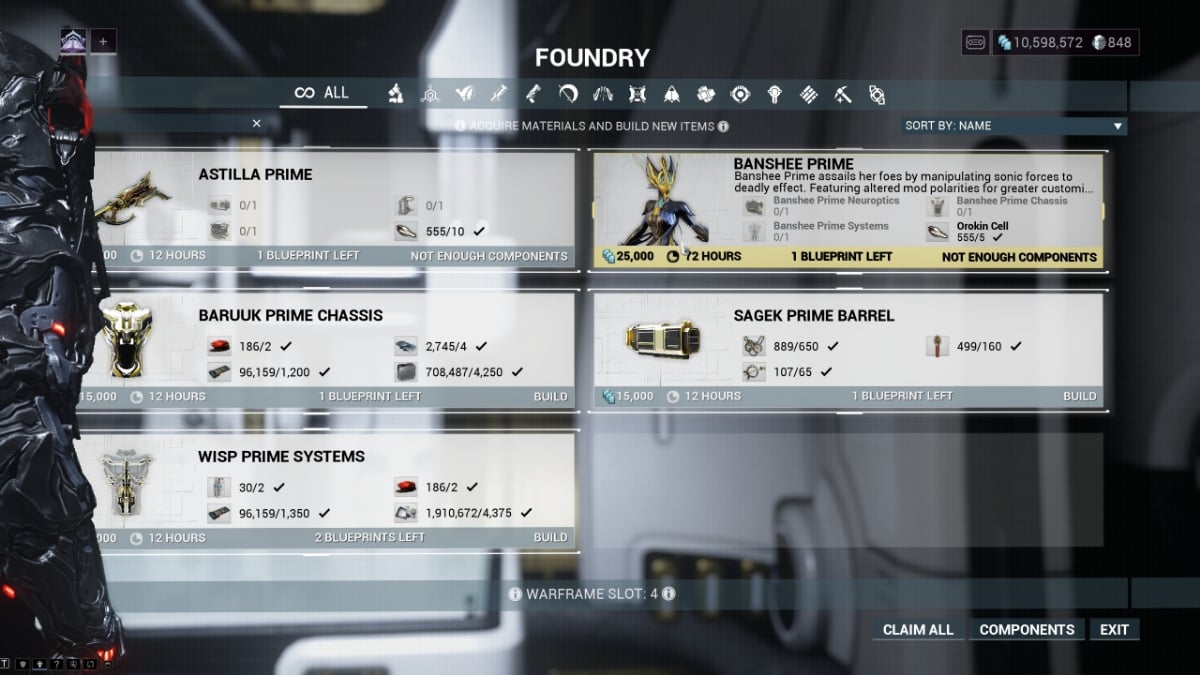 Prime Warframes