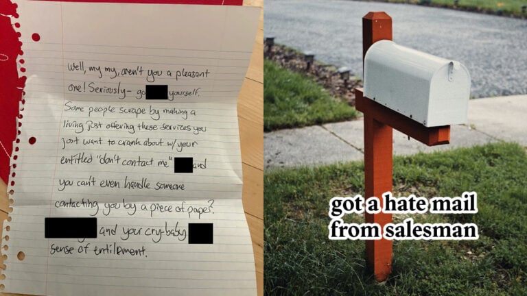 Massachusetts Homeowner Gets Angry Handwritten Hate Mail After Putting Up ‘No Solicitors’ Sign, ‘The Sense of Entitlement’