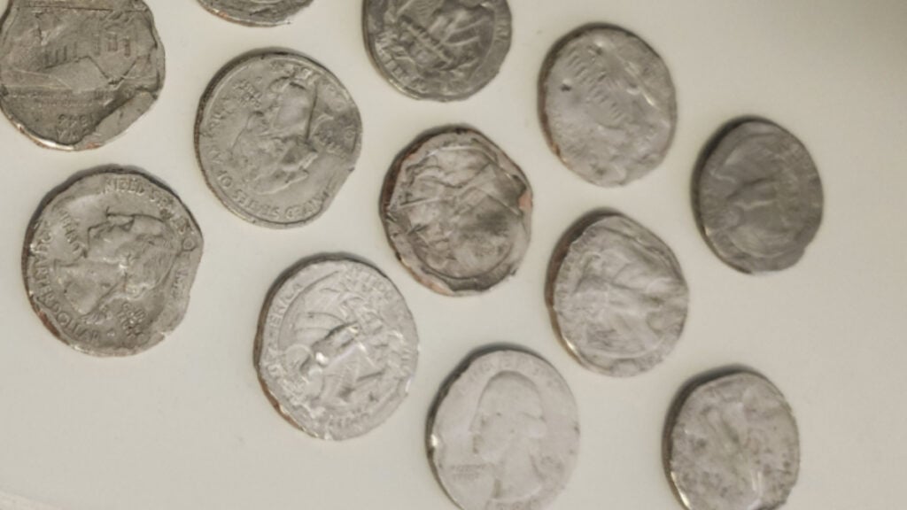 California Man Upset After Bank Hands Him Smashed Quarters: ‘These Are Straight Up Doubloons’ Smashed Quarter from Bank