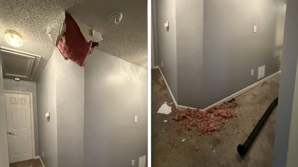 Texas Man Allegedly Falls Through Ceiling During Open House: ‘Why Are American Houses Made of Cardboard’ Destroyed Ceiling in Texas Home