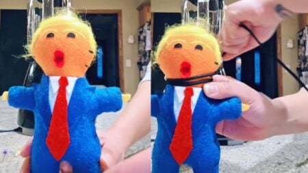 Michigan Woman’s Trump Doll Video Goes Viral, Critics Call It Disturbing, Others Defend It: ‘Repulsive’ A picture taken by the Michigan woman.