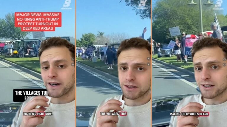 Video Shows ‘No Kings’ Protest in Florida’s ‘Deep Red’ Community Sparks Debate: ‘Finally, But Why?’ Video Shows Florida No Kings Protest Turnout In 'Deep Red' Area 'Finally, But Why Because Gas is Expensive'