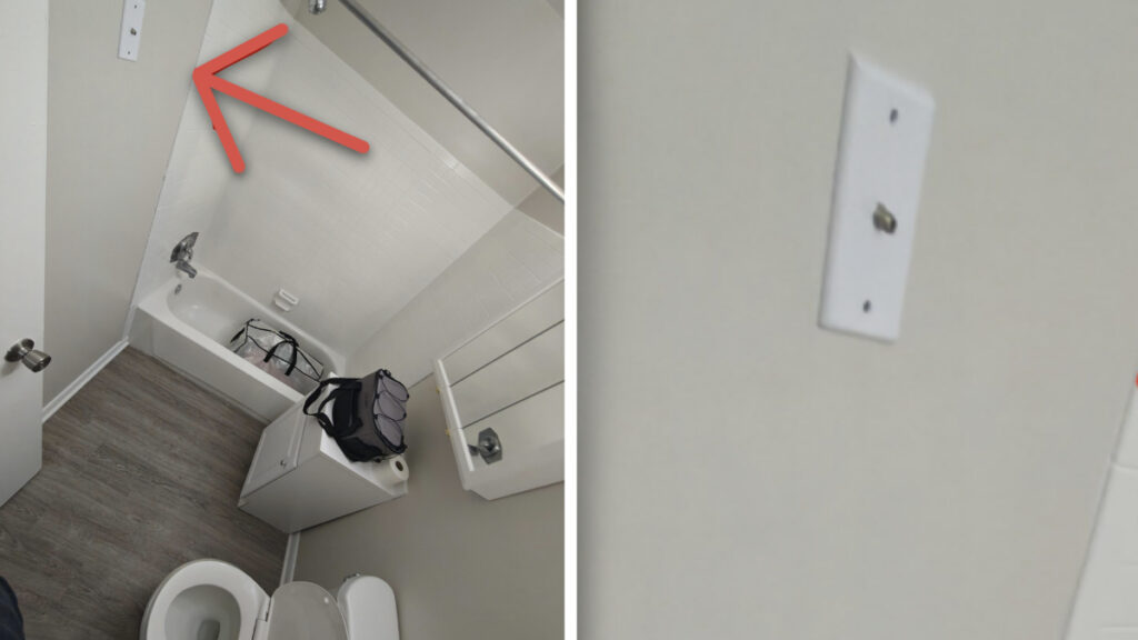 Pennsylvania Renter Outraged by Cable TV Jack Installed in Bathroom of New Apartment: ‘Most Inconvenient Place Ever’ Pennsylvania Apartment Cable TV Jack Installed in Bathroom
