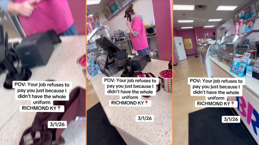 ‘Racist’ Baskin-Robbins Allegedly Refuses to Give Ex-Employee in Kentucky Final Paycheck For Not Returning Whole Uniform, ‘That phone call was so fake’ 'Racist' Baskin-Robbins Allegedly Refuses to Give Ex-Employee in Kentucky Final Paycheck For Not Returning Whole Uniform, 'That phone call was so fake'