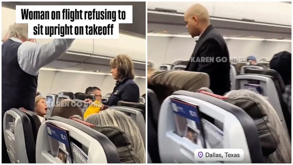 Texas Karen Gets Escorted Off Plane After Refusing to Sit Upright on Takeoff: ‘What a Weird Hill to Die on’ Texas Karen flight