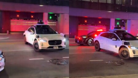 Waymo Vehicle Blocks Traffic As First Responders Rush to Texas Bar: ‘Ram It Out of the Way’ Waymo Vehicle Blocks Traffic As First Responders Rush to Texas Bar: ‘Ram It Out of the Way’