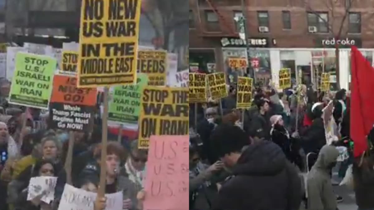 Viral Video Shows Protesters Marching in New York Against War With Iran, ‘Amazing What People Will Do for $20 and a Free Lunch’