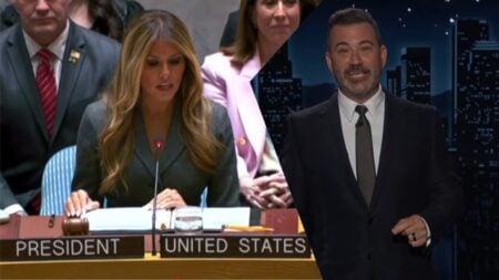 New York Republicans Defend Melania Trumps UN Meeting After Jimmy Kimmel Joke Backfired: ‘This Isn’t Even Funny’ Jimmy Kimmel mocks Melania Trump