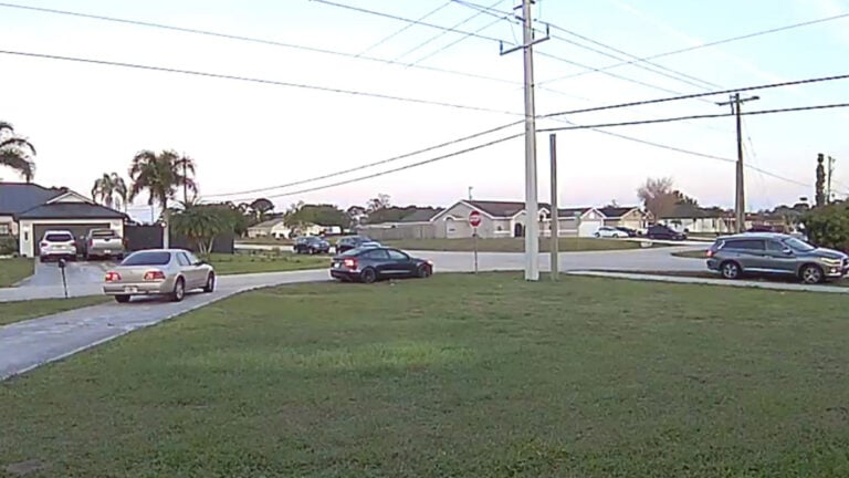 Florida People Park on Man's Yard and Driveway