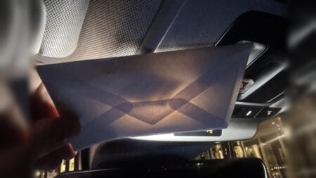 California Uber Driver Envelope Delivery