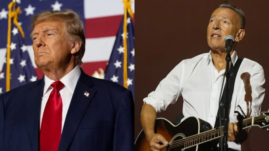 A picture of Trump and Bruce Springsteen.