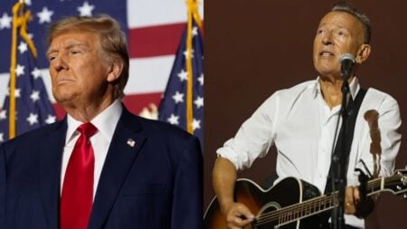 A picture of Trump and Bruce Springsteen.