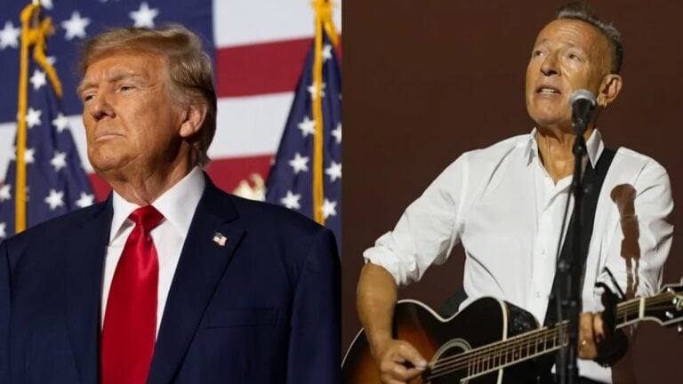 A picture of Trump and Bruce Springsteen.