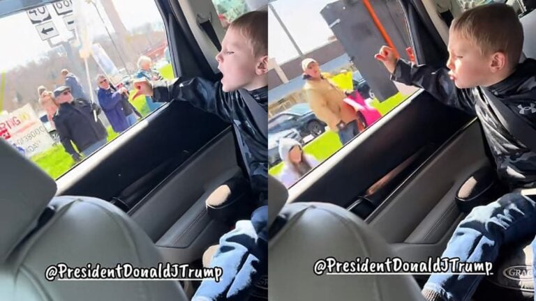 A picture taken by the North Carolina Trump supporter.