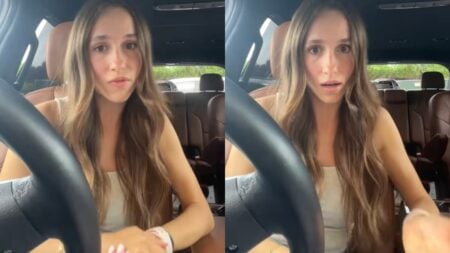 California Mom Left Uncomfortable After ‘Man’ in Skirt Insists on Using Women’s Bathroom While Her Daughters Are There: ‘Vote Red’ A picture of the California mom.