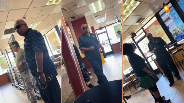 Deranged Man Goes off on Jack in the Box Employees in Los Angeles 'Proud of you for speaking up'