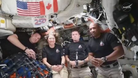 President Trump Calls Artemis II Astronauts from Washington, D.C. and Faces Awkward Long Pause: ‘Each Second Gets Funnier Than The Last’ NASA's Artemis II astronauts Reid Wiseman, Victor Glover, Christina Koch, and Jeremy Hansen aboard the Orion spacecraft.
