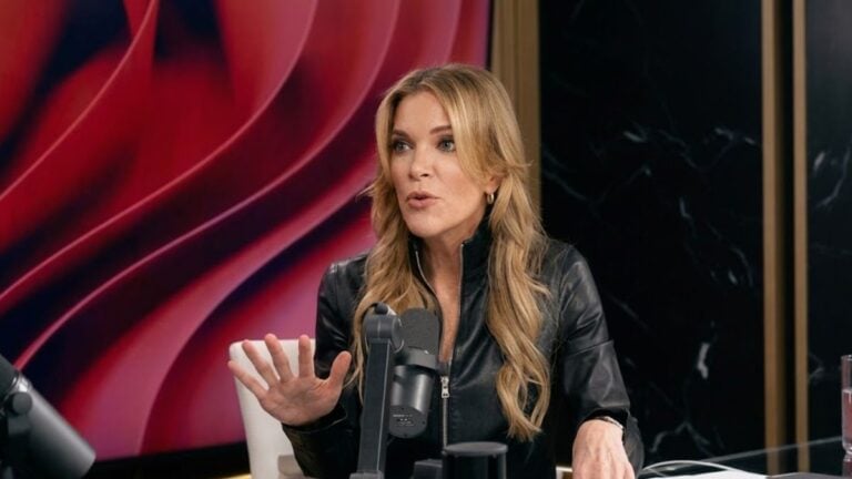 New York-based journalist Megyn Kelly speaking on her show as a political comment about Trump goes viral.