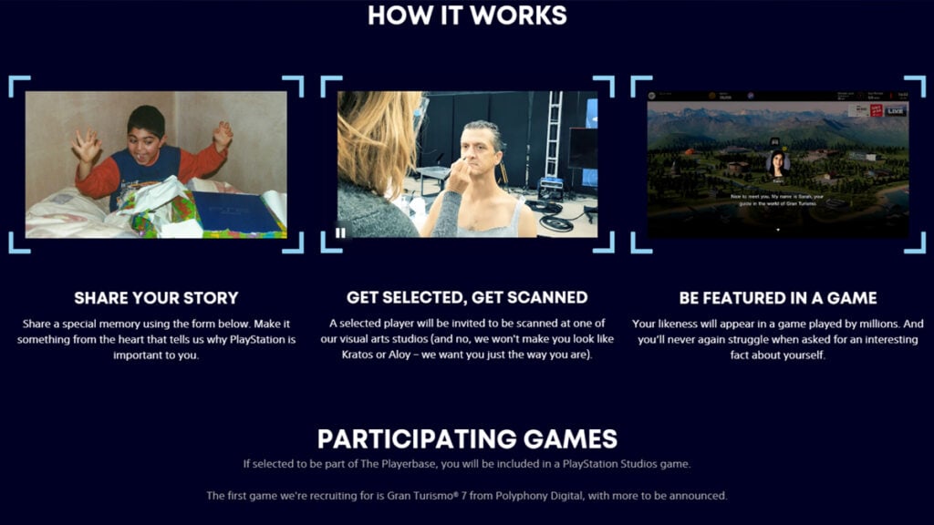 PlayStation Wants To Scan Fans Into Its Games, But There Are Strings Attached