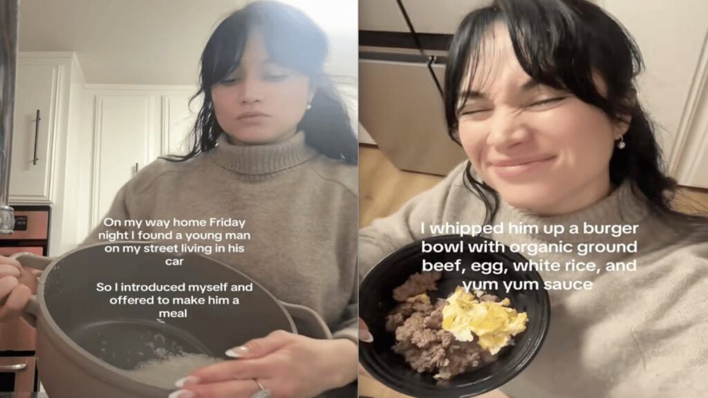 California Woman with Big Heart Makes Thoughtful Meal for Neighborhood Man Living in His Car, ‘THANK YOU for Not Putting a Camera in His Face and Being Kind’ California Woman with Big Heart Makes Thoughtful Meal for Neighborhood Man Living in His Car