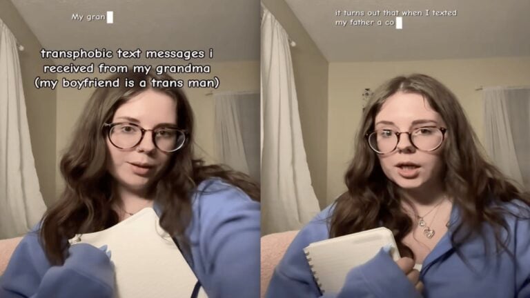 Grandma’s Heinous Texts About Ohio Woman’s Transgender Boyfriend Leave Her Appalled: ‘You Are Not Ruining Anything by Being in Love’ Grandma’s Heinous Texts About Ohio Woman’s Transgender Boyfriend Leave Her Appalled