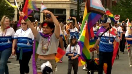 Pride Flags in Boise, Idaho