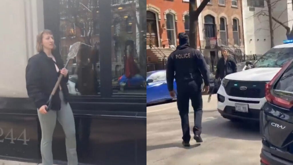 Shovel-Wielding Woman Confronts Police in Illinois, Damages Squad Car: ‘Average Bethesda NPC’