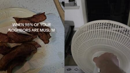 Arkansas Man Accused of Using Bacon Smell to Target Muslim Neighbors: ‘Nice Civil Service in Action’ A picture taken by the Arkansas man.