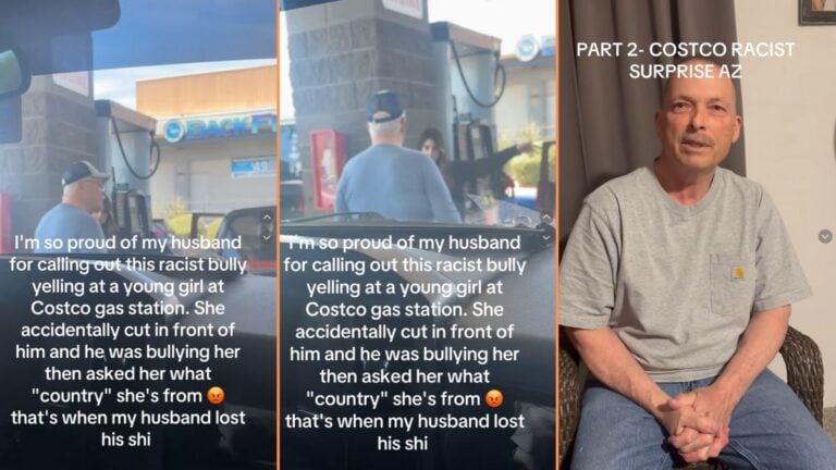 'Racist Bully' Called Out at Arizona Costo Gas Station After Asking Woman What Country She's From 'Normalize calling them out'