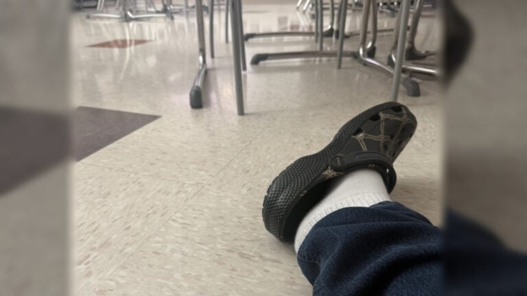 Carrboro High School Classroom Student in Lockdown