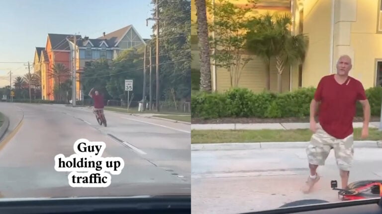 Florida Man Blocks Traffic for Dangerous Stunt that Ends in Disaster: ‘Karma in Motion’
