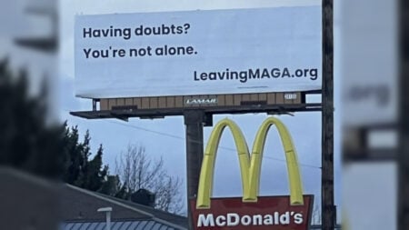 Idaho ‘Leaving MAGA’ Billboard Beside McDonald’s in Red Area Sparks Debate: ‘You Deserve to Know the Truth’ Leaving MAGA Billboard in Idaho