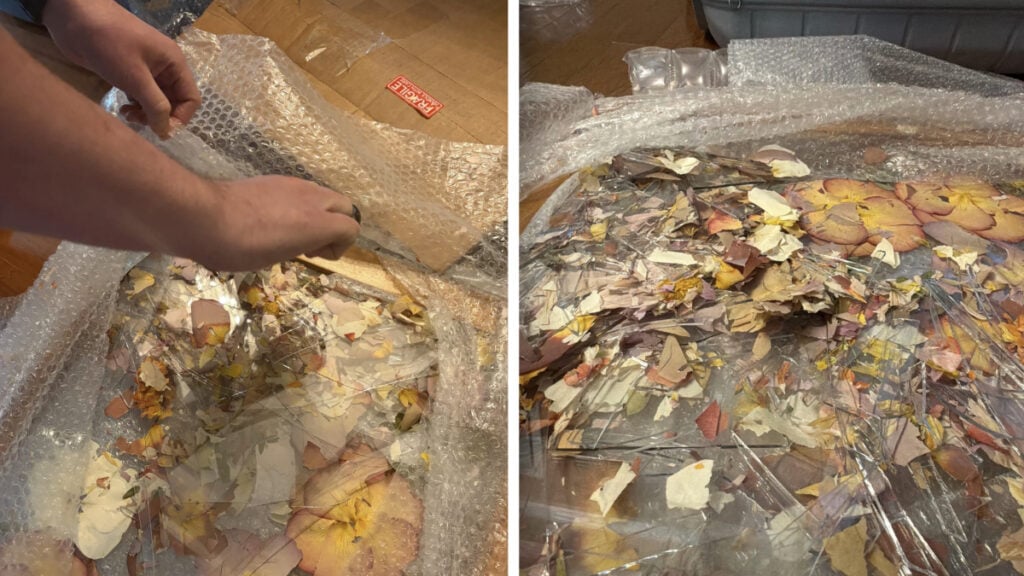 Destroyed Preserved Bridal Bouquet in Wisconsin