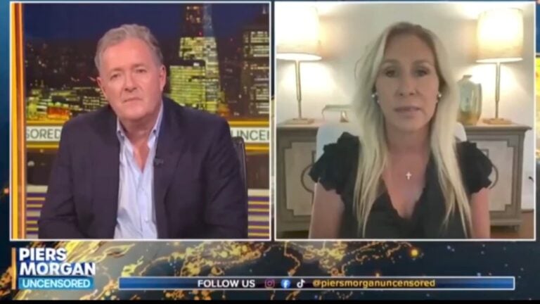 A picture of former Georgia Representative Marjorie Taylor Greene.