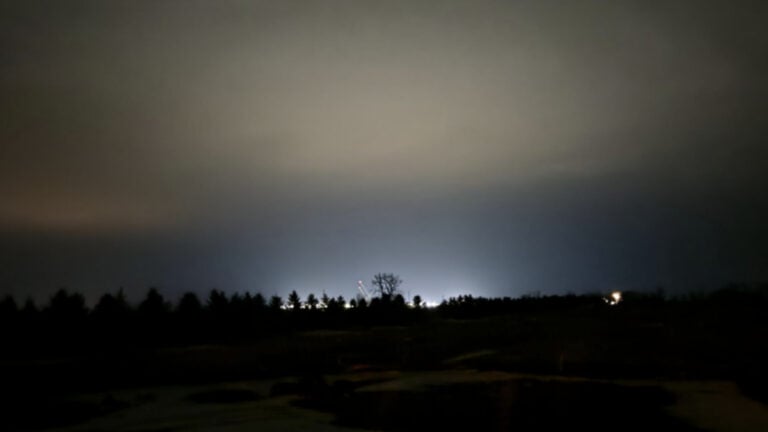 North Dakota Data Center Light Pollution at Night