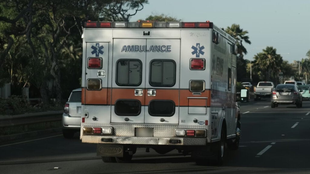 Ambulance on the Road