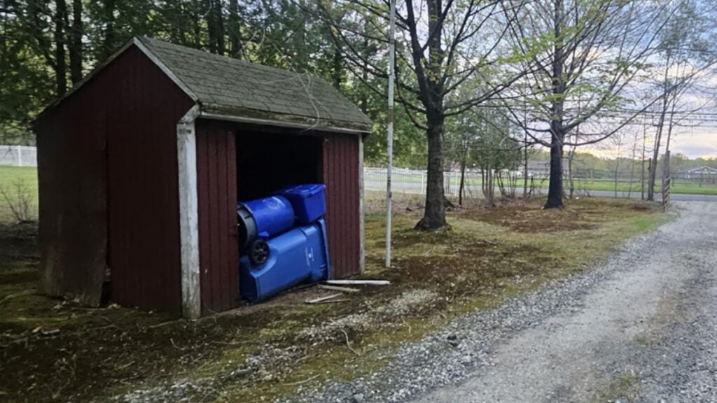 New Jersey Shed by Driveway
