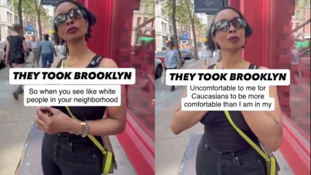 A picture of the New York woman.