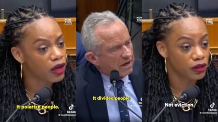 Pennsylvania Rep. Summer Lee speaking during a House Ways and Means Committee hearing in Washington D.C. while questioning HHS Secretary RFK Jr. on Black maternal health.