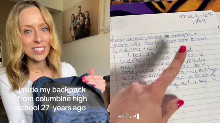 Colorado Woman Shares 90s Time Capsule From the Day She Survived Columbine: 'The paper with the date 4/20/99 gave me chills'