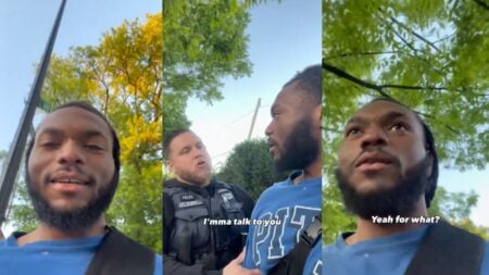 Black man records Washington, D.C. police officers stopping him during a daytime street encounter.