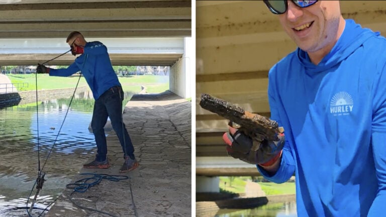 Texas Man Finding Handgun in River